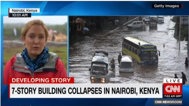 アパート崩壊、死者増え１２人に 不明６０人以上 ケニア