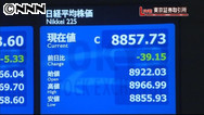 東京株５日続落、米株安を嫌気 終値は８８５１円