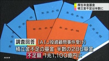 厚生年金基金 半数が積立金不足に