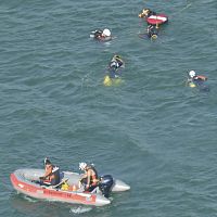 琵琶湖で遊泳中、３人不明＝沖合１００メートル－滋賀