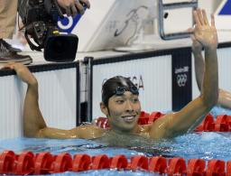 北島は５位、男子100平 五輪３連覇ならず