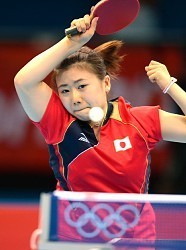 五輪卓球:福原愛、初の８強入り