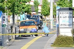 殺人:タクシー運転手、運転席で上半身血だらけ 大分