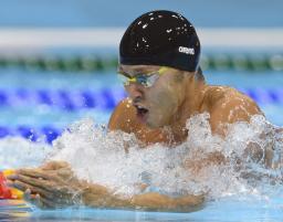 立石が銅、北島４位＝競泳男子２００平〔五輪・競泳〕