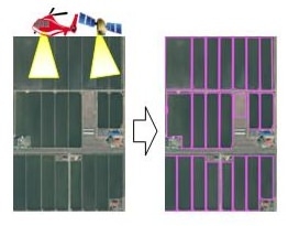 上空画像の解析で水田区画図自動作成、富士通が開発