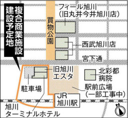 ＪＲ旭川駅に新駅ビル、イオンモールとＪＲインが入居