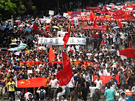 香港の団体が再び反日デモ呼びかけ、満州事変の９月１８日