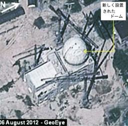 北朝鮮、軽水炉建屋に円屋根 衛星写真で確認