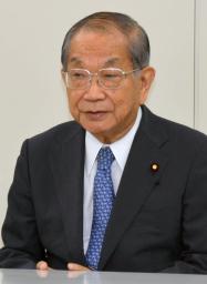 大野元防衛長官が引退表明