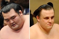 大関の把瑠都と琴奨菊が休場