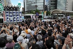 対中強硬姿勢目立つ 自民総裁選、街頭演説