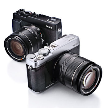 富士フイルム、ミラーレス機の第二弾「FUJIFILM X-E1」 - 236万画素EVF搭載