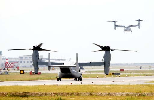 オスプレイ、実戦想定の試験飛行繰り返す 岩国