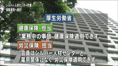 作業中けがの高齢者救済へ 厚労省が検討チーム