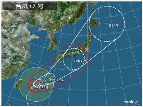 縦断台風、大雨や暴風のタイミングは