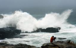 台風１７号 会津若松市付近にあり北東へ（福島県）