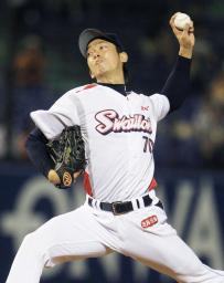 ヤクルト八木がＧ戦初登板でプロ初勝利