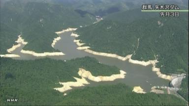 利根川水系:１０％の取水制限を解除 台風の降雨で