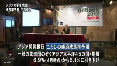 ２０１３年、アジア開発銀行、ミャンマー６・５％成長と予測