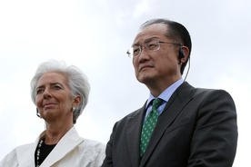 IMF・世銀のトップ、仙台で震災からの教訓を学ぶ