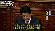 挑発する安倍氏、逃げる野田首相＝解散めぐり民・自党首初対決－代表質問