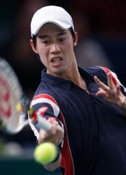 復帰の錦織、３回戦進出 男子テニス