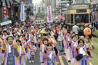 法被鮮やか 天文館熱気 おはら祭