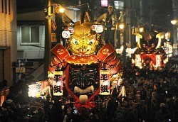 唐津くんち、曳山ずらり