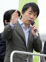 橋下氏に街頭演説で「てんぐになるなよ」のやじ 社会保障の抜本改革に意欲も