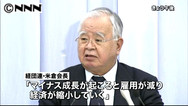 米倉経団連会長が「景気は後退局面」と認識 今年度補正で対策を要望