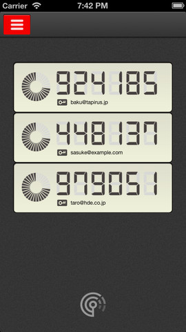 iPhone用ワンタイムパスワード「HDE OTP Generator」