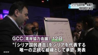 アラブ連盟、シリア反体制派の統一組織を承認