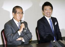 維新、太陽との合流決定＝代表石原氏、代行に橋下氏