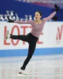 男子ＳＰで首位にたった羽生結弦＝遠藤啓生撮影