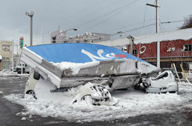 北海道、なお１万世帯以上停電 暴風雪で送電線被害