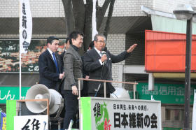 橋下氏「石原首相を誕生させたい」