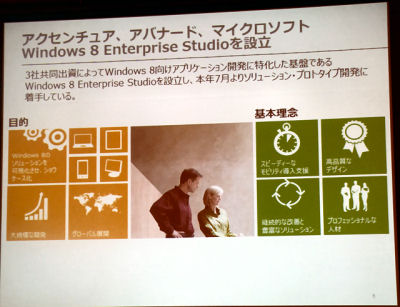 アクセンチュアやマイクロソフト、Windows 8タブレットの活用向け協業強化 | エンタープライズ | マイナビニュース