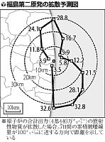 自治体、相次ぐ訂正に批判 第二原発の放射性物質拡散予測