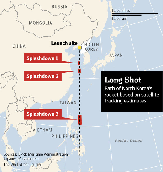 北朝鮮がロケット発射、過去5回の長距離ミサイル実験で最も成功