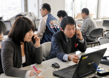 県選管、投開票速報のリハーサル