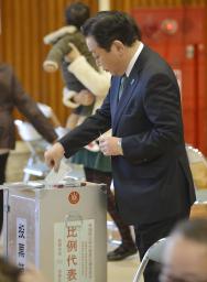 時事ドットコム：野田首相が地元で投票＝「諦めない」【１２衆院選】