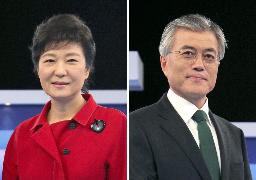 韓国大統領選、朴・文両氏が大接戦 投票率は75.8％