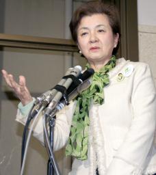 嘉田代表 首相指名は自主投票で