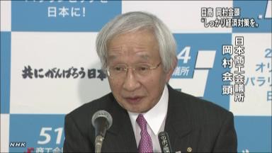 日商会頭「しっかり政策実行を」