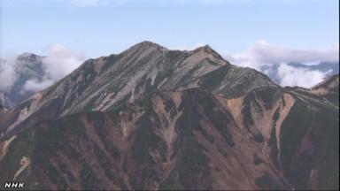 大天井岳で２人動けず 北ア明神岳、２人の捜索続く