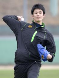 阪神・藤浪、自主トレ公開「肩の状態がいい」