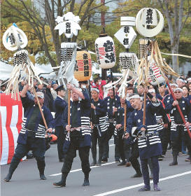 消防出初め式:県内各地で 妙技に歓声 ／宮城