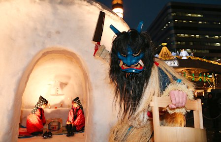 かまくらで冬の魅力をＰＲ＝秋田県