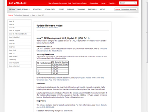 Oracle、ゼロデイ脆弱性を修正した定例外アップデート「Java SE 7 Update 11」を公開