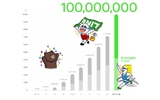 「ＬＩＮＥ」利用者１億人突破 開始１９カ月、ＳＮＳで最速ペース